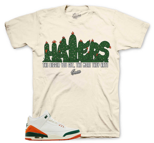 Retro 3 Miami Haters Shirt