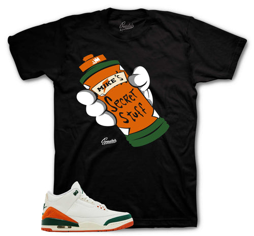 Retro 3 Miami Secret Stuff Shirt