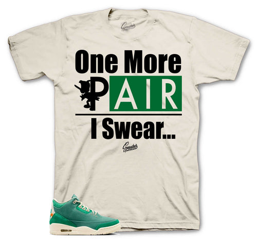 Retro 3 Bicoastal Malechite One More Pair Shirt