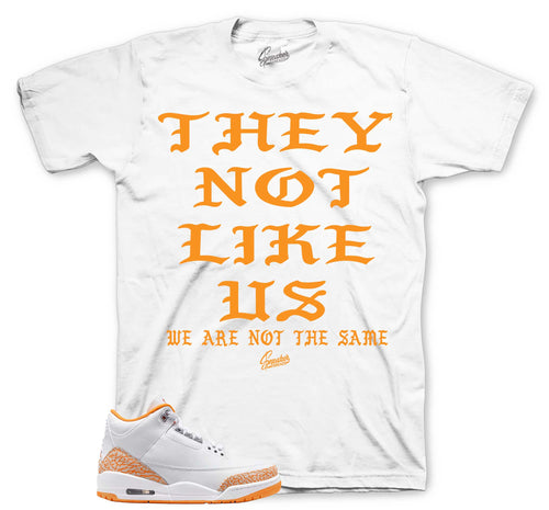 Retro 3 Orange Citrus Not Like Us Shirt