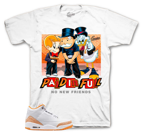 Retro 3 Orange Citrus No New Friends Shirt