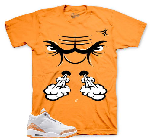 Retro 3 Orange Citrus Raging Face Shirt