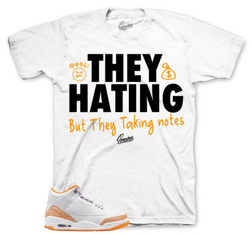 Retro 3 Orange Citrus They Hating Shirt