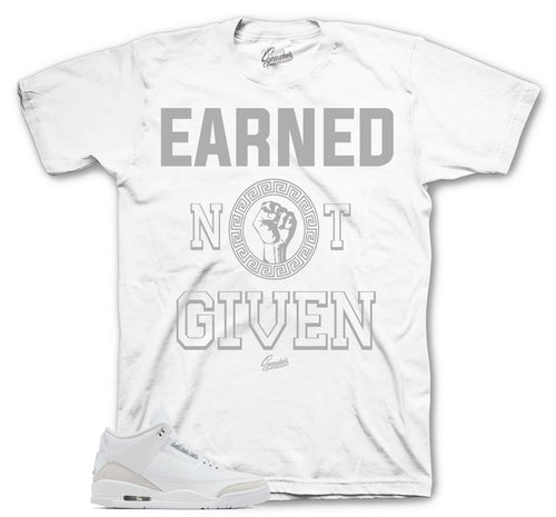 Retro 3 Pure Money Earned Shirt