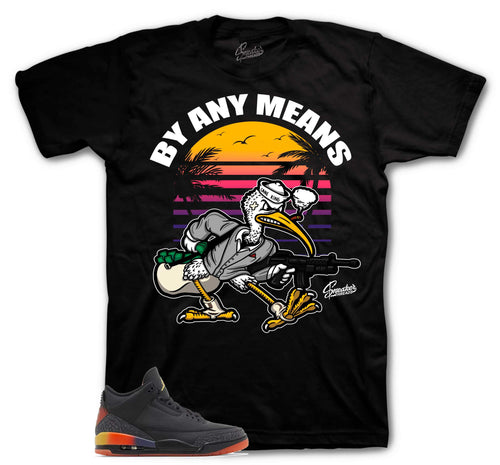 Retro 3 Rio By Any Means Shirt