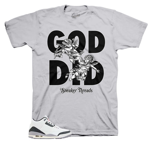 Retro 3 Cement Gray God Did Shirt
