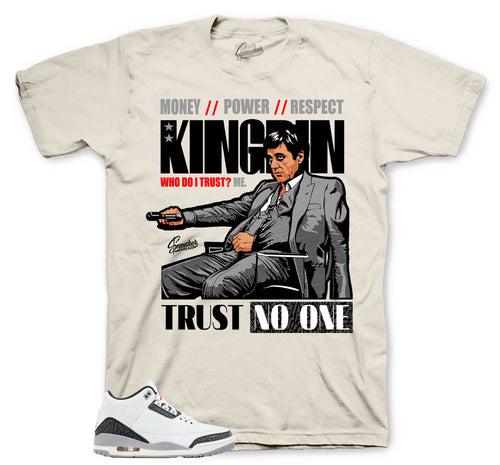 Retro 3 Cement Gray Trust issues Shirt