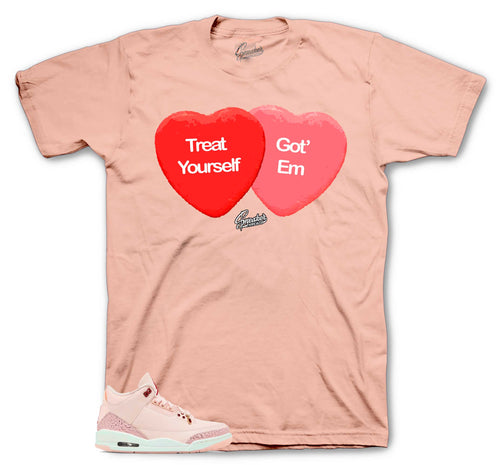 Retro 3 "Treat Yourself" Candy Hearts Shirt
