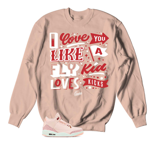 Retro 3 "Treat Yourself" Love kicks Sweater