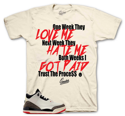 Retro 3 World's Best Dad Trust The Process Shirt
