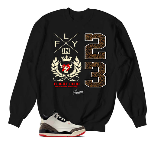 Retro 3 World's Best Dad Flight Crest Sweater