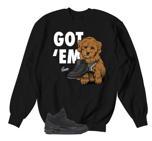 Retro 3 Black Cat Got Em Sweater