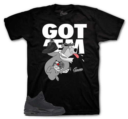 Retro 3 Black Cat Finessed Shirt