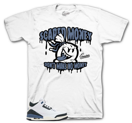 Retro 3 For The Love Scared Money Shirt