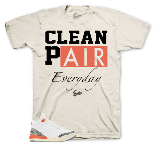 Retro 3 Georgia Peach Clean Pair Shirt