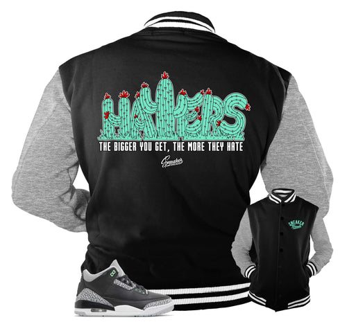 Retro 3 Green Glow Haters Jacket