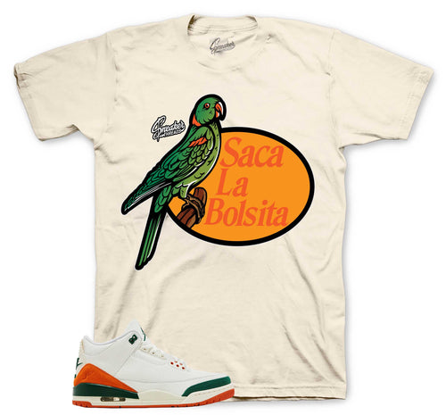 Retro 3 Miami Bolsita Shirt