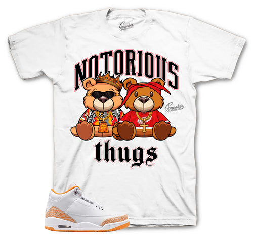 Retro 3 Orange Citrus Thug Bears Shirt