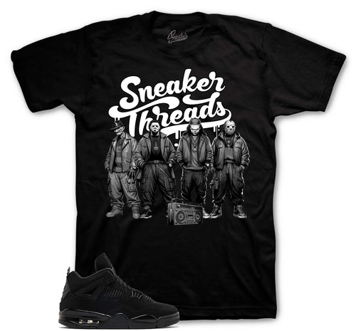 Retro 4 Black Cat Killa Squad Shirt