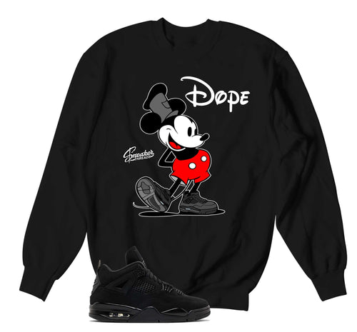 Retro 4 Black Cat Kickin It Sweater