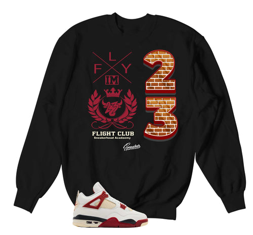 Retro 4 Brick After Brick Flight Crest Sweater