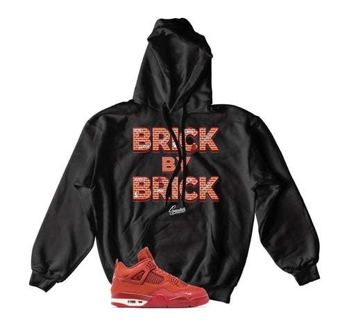 Retro 4 Brick By Brick Wall Hoody