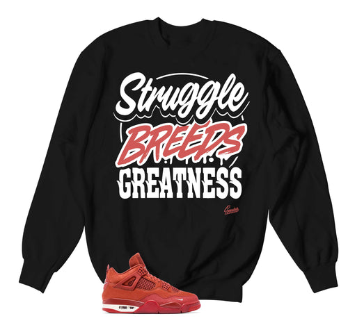 Retro 4 Brick By Brick Struggle Breeds Sweater
