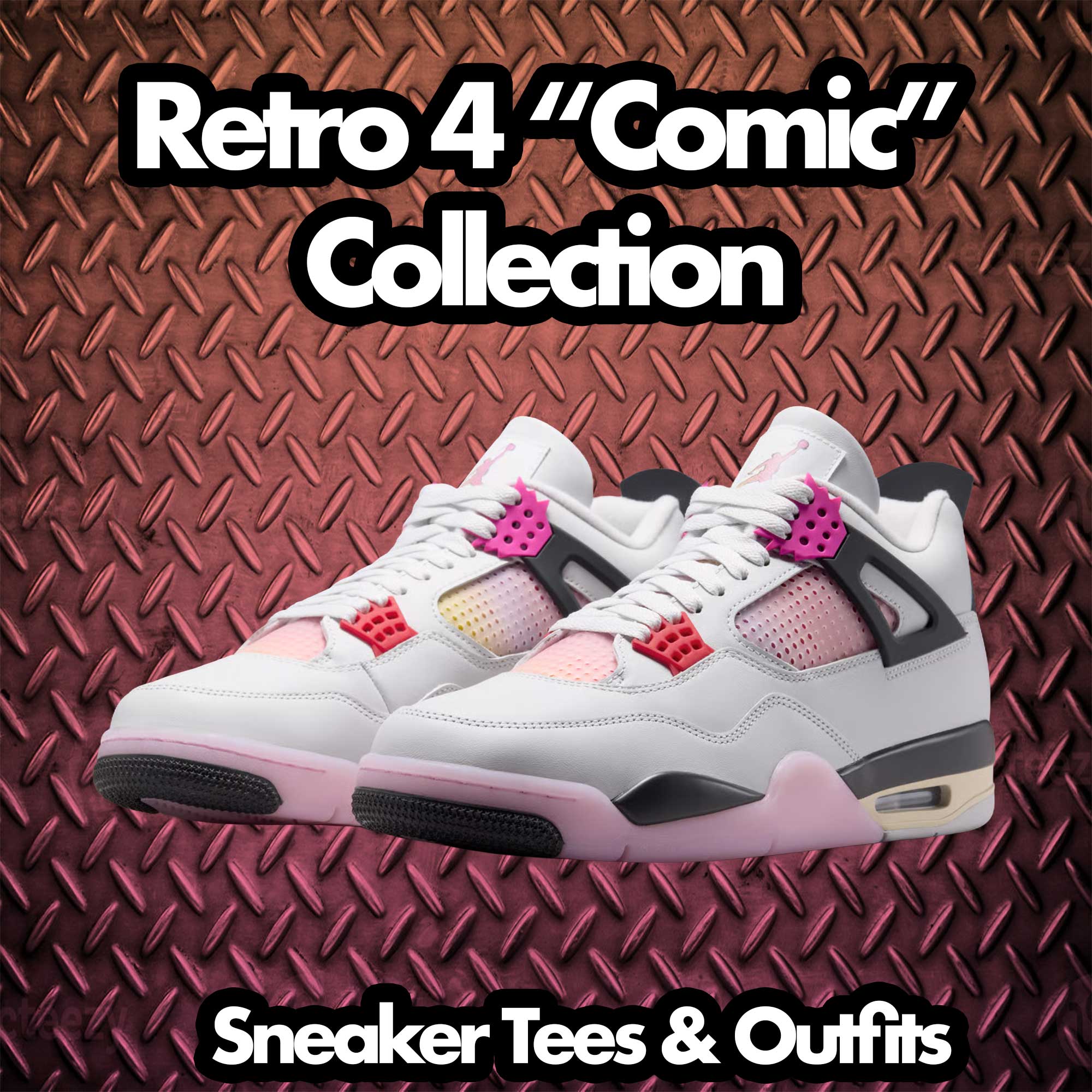 Shirts To Match Jordan 4 Comic AJ4 Shoes | Rock Paper Scissors Design