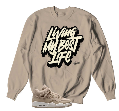 Retro 4 Cozy Girl Living My Best Life Sweater