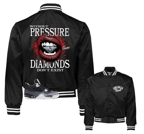 Retro 4 Fear Without Pressure Satin Jacket