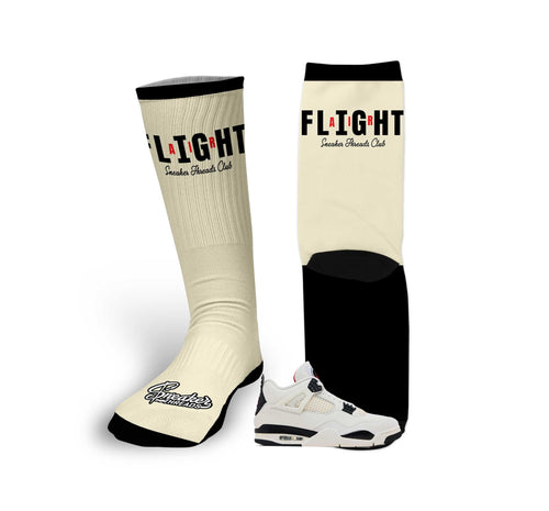 Retro 4 Flight Club Socks