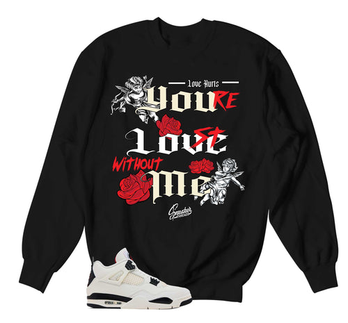 Retro 4 Flight Club Love Hurts Sweater