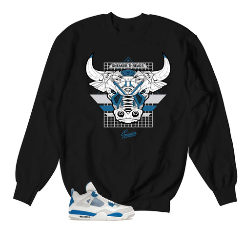 Retro 4 Industrial Blue War Bully Sweater