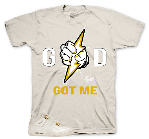 Retro 4 Metallic Gold God Got Me Shirt