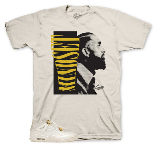 Retro 4 Metallic Gold Mindset Shirt
