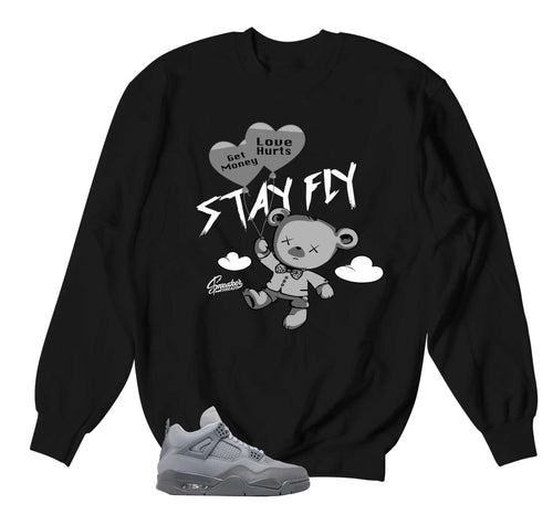 Retro 4 Wet Cement Money Over Love Sweater