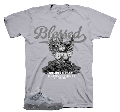 Retro 4 Wet Cement Blessed Angel Shirt