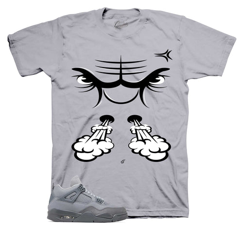 Retro 4 Wet Cement Raging Face Shirt