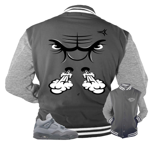 Retro 4 Wet Cement Raging Face Jacket