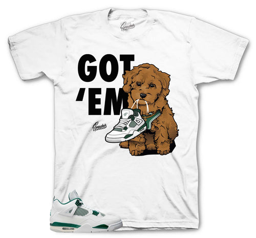 Retro 4 Oxidized Green Got Em Shirt