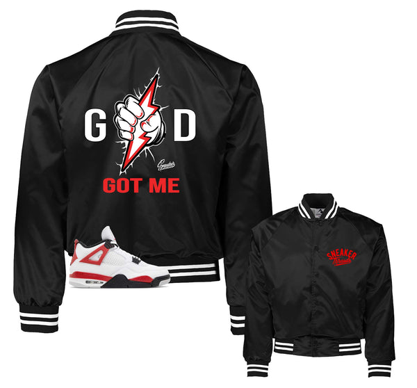 Jordan Retro 4 red cement Jackets and coats | god got me Jacket