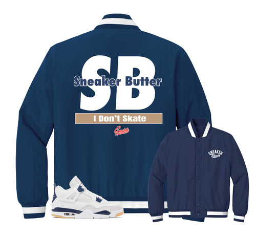 Retro 4 SB Navy I Don't Skate Insulated Jacket