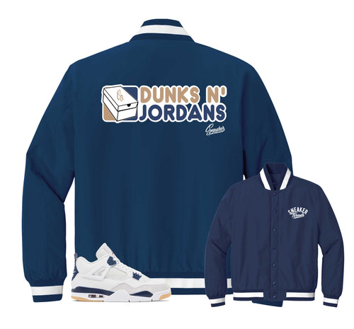 Retro 4 SB Navy Dunk N Jordans Insulated Jacket
