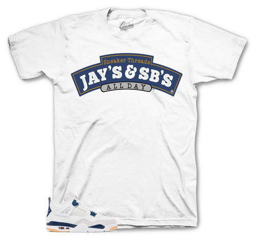 Retro 4 SB Navy Jays & SBs Shirt