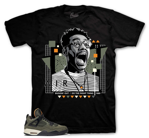 Retro 4 Deep Green Buggin Out Shirts