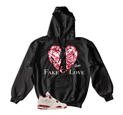Retro 4 Valentine's Day Fake Love Hoody