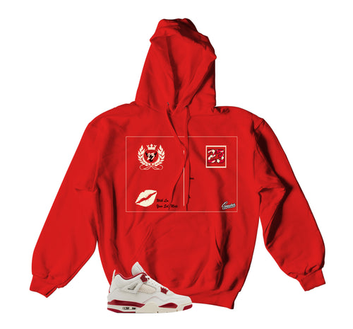 Retro 4 Valentine's Day Post Card Hoody