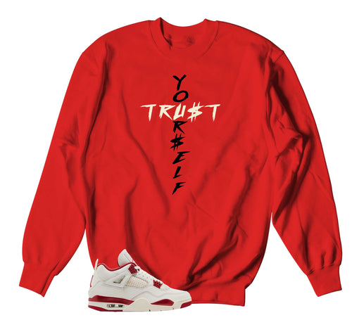 Retro 4 Valentine's Day Trust Yourself Sweater