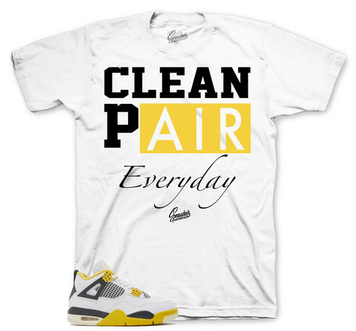Retro 4 Vivid Sulfur Clean Pair Shirt