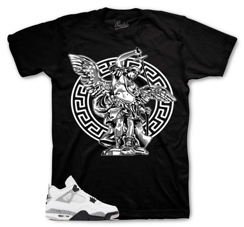 Retro 4 White Cement Archangel Shirt